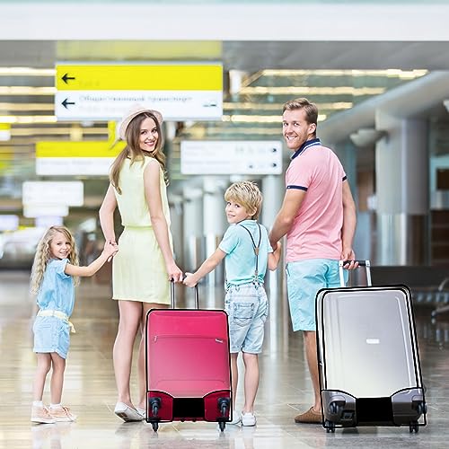 Thicken Clear Luggage Cover Protector (Clear-Black Frame / 30")