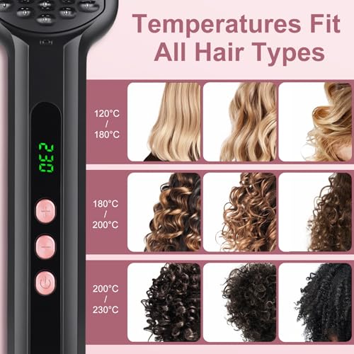 Hair Straightener Brush (Black)