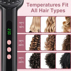 Hair Straightener Brush (Black)