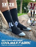 Coolmax Compression Running Socks：20 (6-9 / F-blackblackblack)