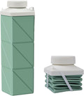 24oz Collapsible Water Bottles, Food grade BPA Free Reusable Foldable Water by POPDIGITO