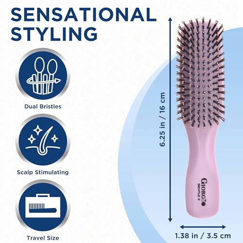 Hair Brush for Men and Women (Small / Pink)