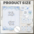 Blue Hydrangea Kitchen Decor Set (Blue Hydrangea)