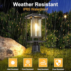 Solar Lamp Post Lights for Outdoor with Pier Mount Base (Large)