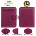 Passport Holder Cover Wallet RFID Blocking (Purple / Passport Covers)