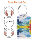 PU Leather Luggage Tag (Beautiful Scenery)