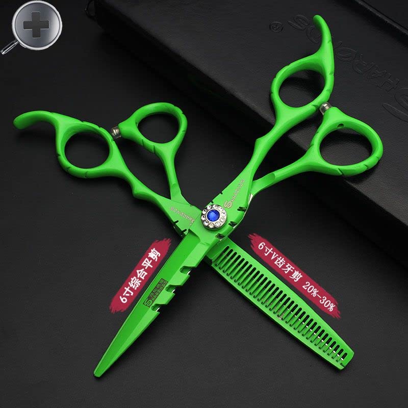 6 Inch 440C High Hardness Stainless Steel Hair Scissors Hair Salon Hair Stylist Cutting Thinning Tool Barber Special