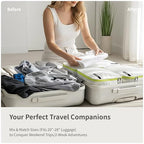 5 Set Packing Cubes for Travel White (White / 5PCS)