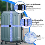 Luggage Straps for Suitcases (Blue Sky)
