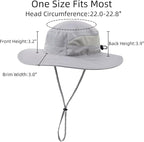 Connectyle Women's UPF 50+ Sun Hat UV Protection Wide Brim Bucket Hat Summer - Image 3