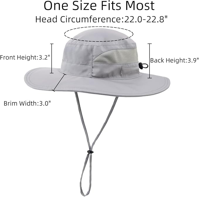 Connectyle Women's UPF 50+ Sun Hat UV Protection Wide Brim Bucket Hat Summer - Image 3
