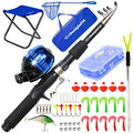 Kids Fishing Pole For Boys (Blue / 5ft)