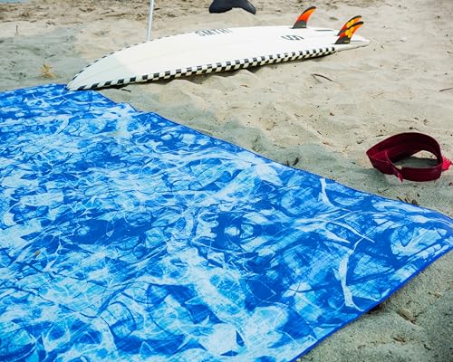 Quick Dry Microfiber Beach Towel (Bluewonder / Family Size 72x72")