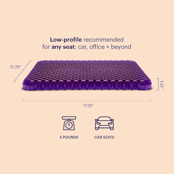 Purple Simply Seat Cushion | Pressure Reducing Grid Designed - Image 2