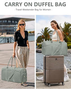 Women Weekender Travel Duffle Bag (04-Sage Green / Large)