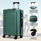 2pcs 20 28" Luggage Set (Dark Green / 2 Piece (20/28))