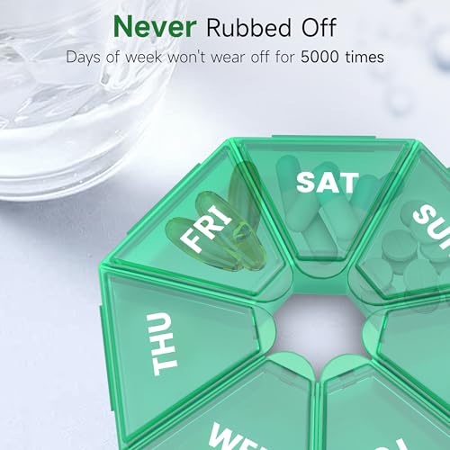 Weekly Pill Organizer (Cyan)