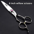 6 Inch Professional Hairdresser Scissors Left Handed Hairdresser Scissors Set (6-inch 3pc-b)