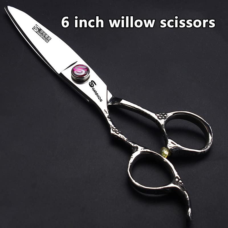 6 Inch Professional Hairdresser Scissors Left Handed Hairdresser Scissors Set (6-inch 3pc-b)