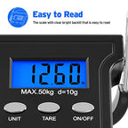 Fishing Scale with Backlit LCD Display (Dark Black)