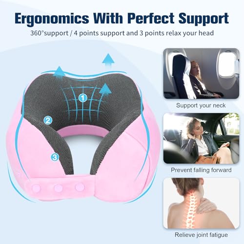 Neck Pillow for Traveling (Sakura Pink)