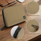 Electronic Organizer Travel Case (Brown Plaid / Large)