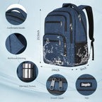 Backpck for Men Women (A2-blue / 17.3 Inch)
