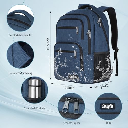 Backpck for Men Women (A2-blue / 17.3 Inch)