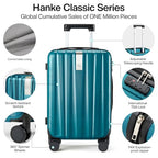 Luggage Sets 2 piece Carry On Luggage with Wheels PC Hard Shell Suitcases Lightweight Checked Travel Luggage Large Travel Suitcase Woman Men 20 (2 Pc Set (20/29) / Caribbean Blue)
