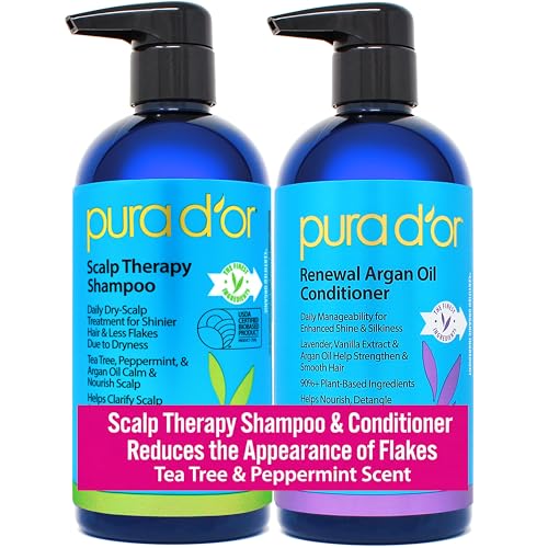 Scalp Therapy Shampoo & Conditioner Set for Dryness (16 Fl Oz (Pack 2))