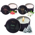 Massage Candle 3 Pack Natural Essential Body Oil Home SPA 6.9 oz