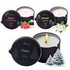 Massage Candle 3 Pack Natural Essential Body Oil Home SPA 6.9 oz