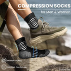 Ankle Compression Socks for Men Athletic Running Socks with Cushioned Support 3 Pairs (X-Large / Zoned Cushion-white(3 Pairs))