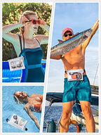 2 Pack Waterproof Fanny Pack Pouch Dry Bag for Phone Passport Purse (Black & White)