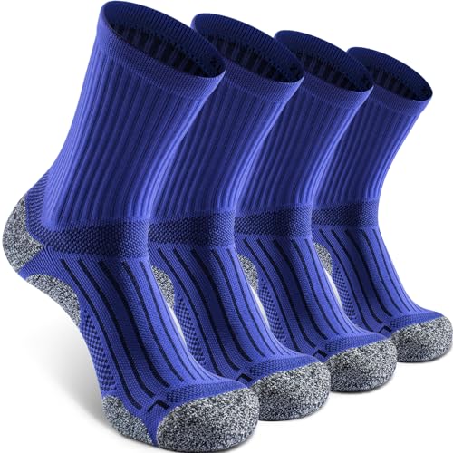 Cushioned Compression Unisex Mid (X-Large / Royal Blue (4 Pairs))