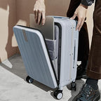 20 Inch Carry On Luggage Hard Shell Suitcases with Wheels Luggage Suitcase Travel Luggage for Women Men Rolling Luggage Bags for Business Trip Weekender (20 Inch / Grey Upgrade)