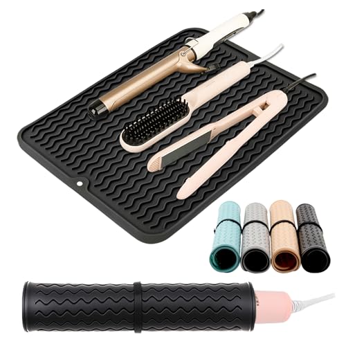 Oversize Silicone Heat Resistant Mat (Black)
