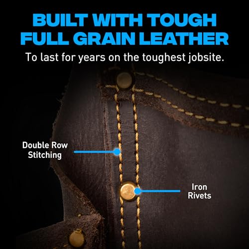 Framing Leather Tool Belt + Suspenders (Framing Belt + Suspenders / XL)