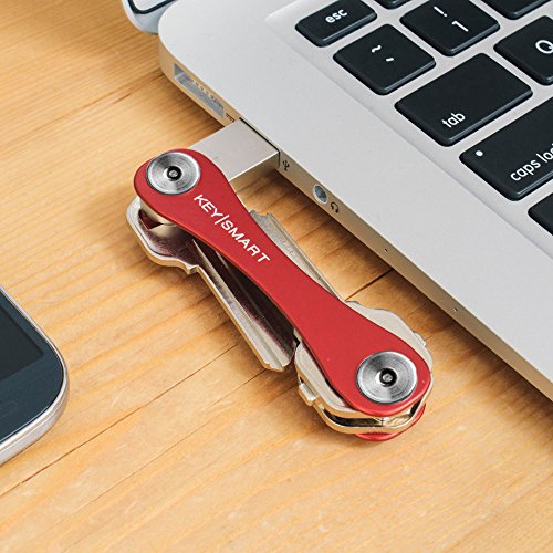 KEYSMART Key Holder for Keychain (8 Keys / Black 1st Gen)