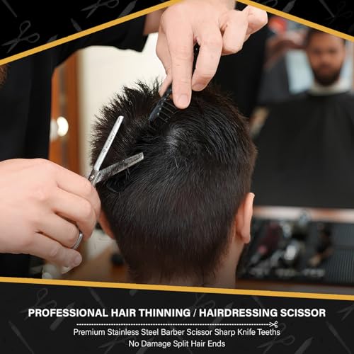 Thinning Shears For Hair Cutting (Silver Hair Thinner)