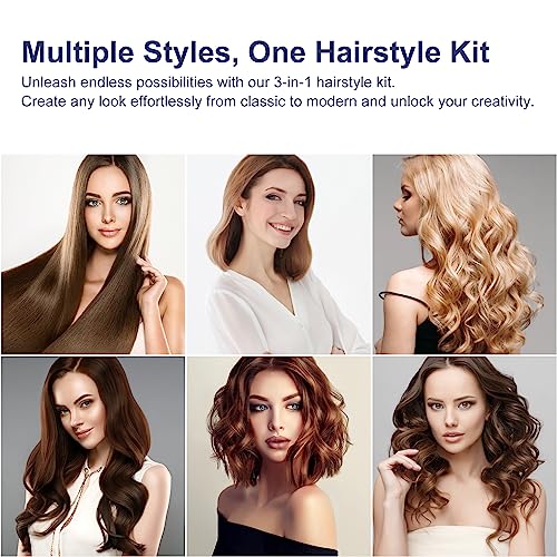 Hair Straightener and Curler (Prussian Blue)