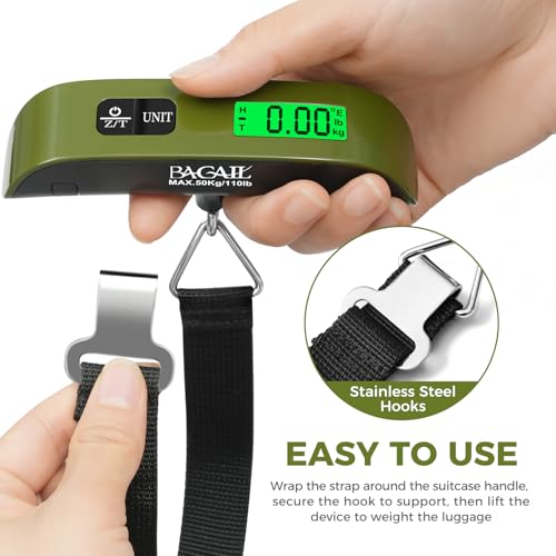 Digital Luggage Scale (Olive Green)