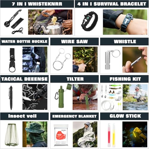 Professional Survival Gear Set (White Camouflage)