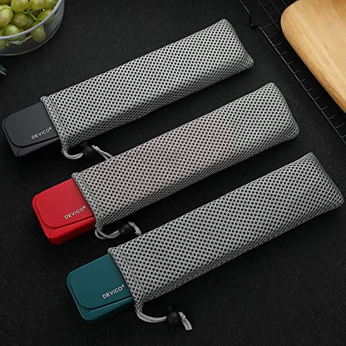 Travel Utensils with Case (Black)