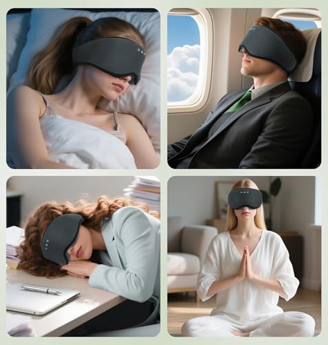 Bamboo Cotton Bluetooth Sleep Mask (Grey)