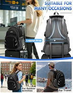 Extra Large Backpack Bookbag for College Laptop Travel (17 Inch / Classic Black)