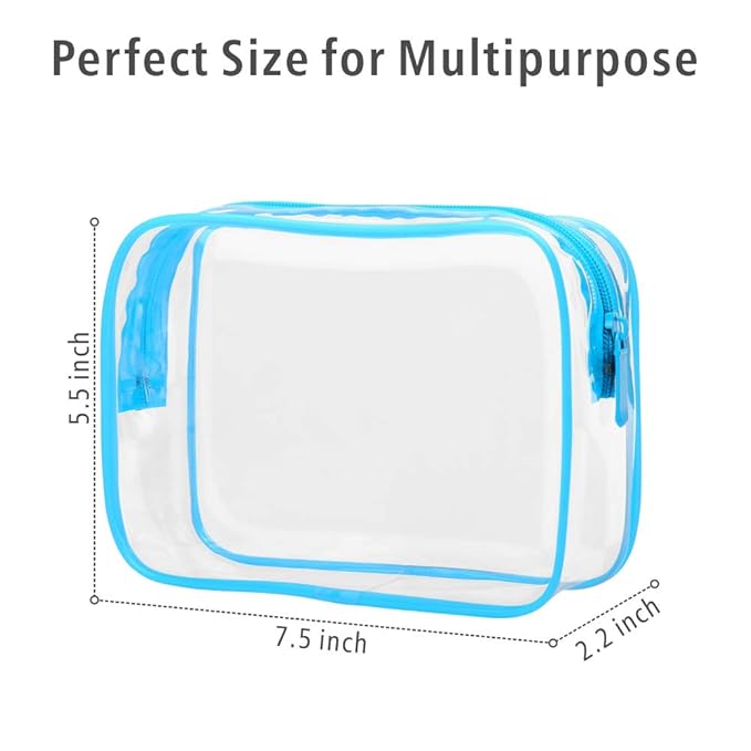 PACKISM Clear Cosmetic Bag, TSA Approved Clear Makeup Bag Travel Toiletry Bag - Image 3