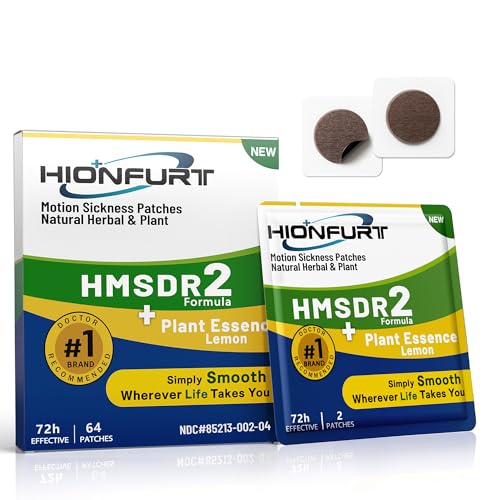 HMSDR2 64ct Motion Sickness Patches with Lemon Plant Essence