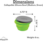 Collapsible Silicone Bowl with Lid - Image 4