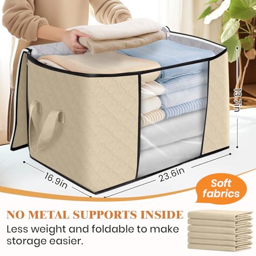 90L Clothes Storage (4 Pack-90l / Beige)